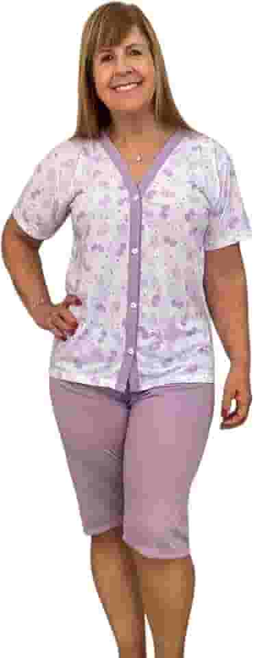 Pijama Feminino Adulto Pescador Aberto 2 Peças
