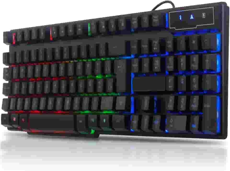 Teclado Gamer Semi Mecanico Iluminado Para Ps4 Pc Xbox Mac computador Abnt2
