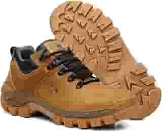Tênis Masculino Trilha Adventure Horizon Couro Legítimo Cano Curto