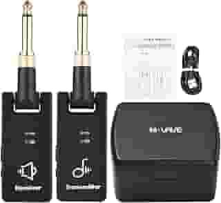 M-VAVE WP-8 Sistema de Transmissão Sem Fio, Receptor De Guitarra Elétrica E Transmissor, Bateria Embutida Com Caixa Carregamento, 3.5mm, 6.35m transmissão áudio sem fio