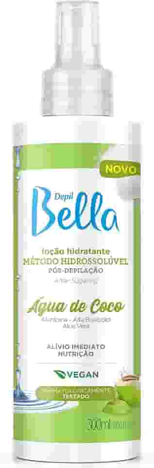 Depil Bella - Loção Água de Coco Hidratante Pós-Depilação Método Hidrossolúvel 300ml
