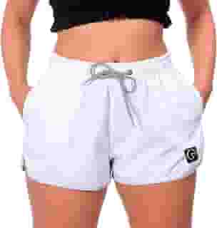 Short Feminino Academia Tactel Básico com Bolsos Laterais Uso Casual ou Treino Soltinho Secagem Rápida