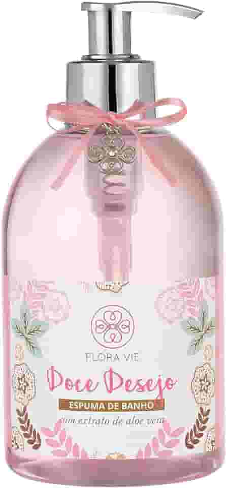 Espuma de Banho 380 ml – Espuma Cremosa Sem Sal com Glicerina & Aloe Vera para Pele Hidratada e Perfumada