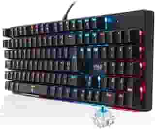 Teclado Mecânico Gamer Switch Blue Led Rgb 7 Cores Rainbow 12 Funções Anti Ghosting Abnt2 Usb para Pc Computador Notebook Mac