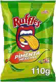 Batata Frita Ondulada Pimenta Mexicana Elma Chips Ruffles Pacote 110g