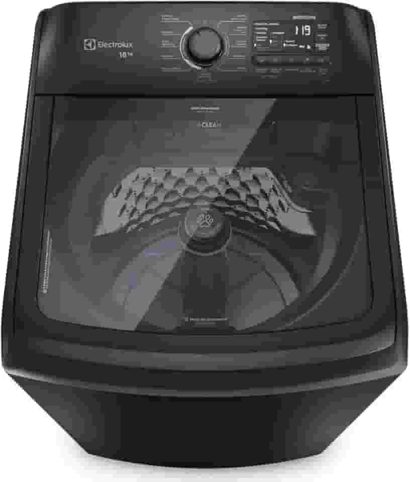 Máquina de Lavar Electrolux 18Kg Preta Expert Tripla Filtragem e Jatos Poderosos (LEB18) - 220V