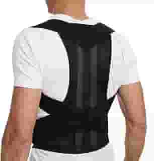 Colete Postural Corretor Lombar Indireita Costas Modelador Cinta Melhoras Modelador Tamanhos Estabilizador Ajustável Dor Nas Costas Unisex Conforto Homens Mulheres Coluna Ortópedico Premium PivaStore (M)