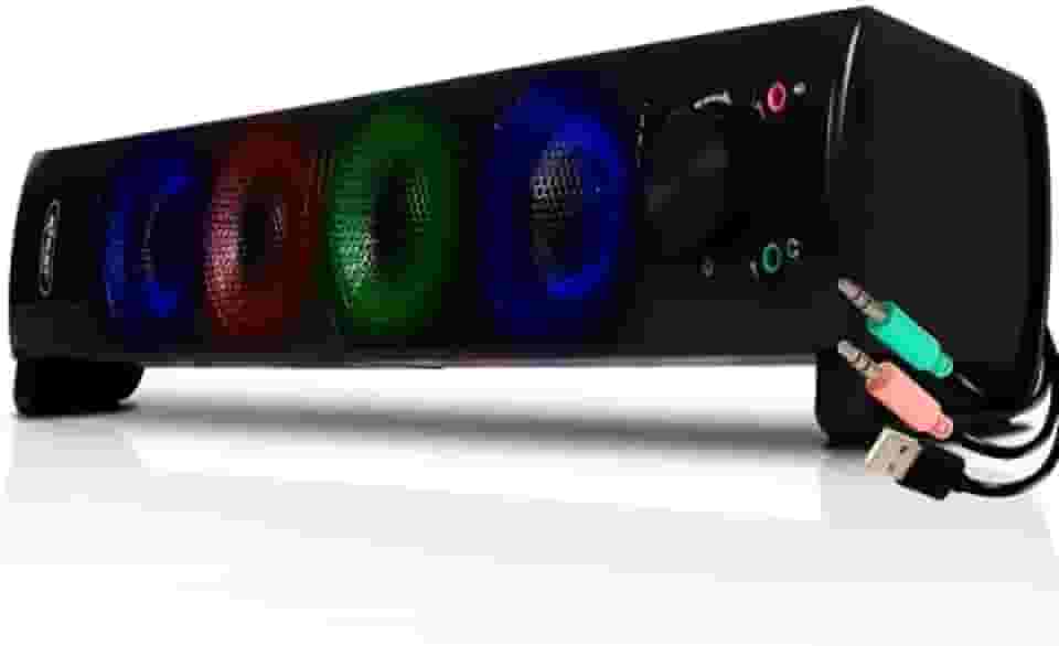 Mini Alto Falante Para PC E Notebooks KP 6040 Caixa Som Knup, preto