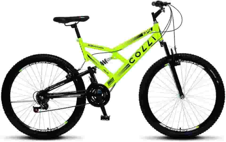 Colli Bike, Bicicleta GPS 148 Dupla Suspensão e Freios V-Brake, Aro 26 Aero, 36 Raias, 21 Marchas