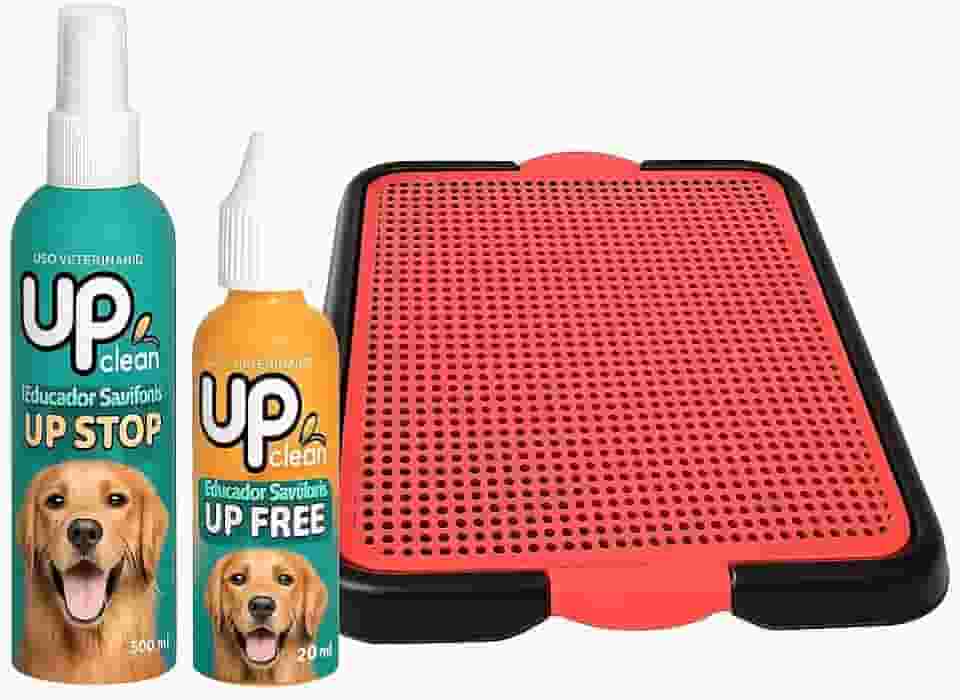 Kit Educador Sanitário para Cachorro – Xixi Pode 20ml + Xixi Não Pode 500ml + Tapete Higiênico Reutilizável | Treinamento Rápido, Ensina o Local Correto, Ideal para Cães, Gatos e Filhotes