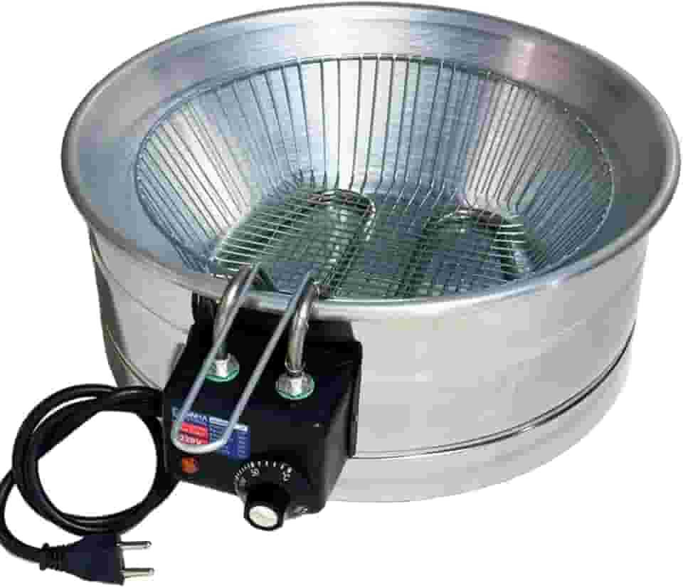 Fritadeira Elétrica Industrial Tacho Redondo 10L - Pastel, Coxinha, Kibe, Batata (220v)