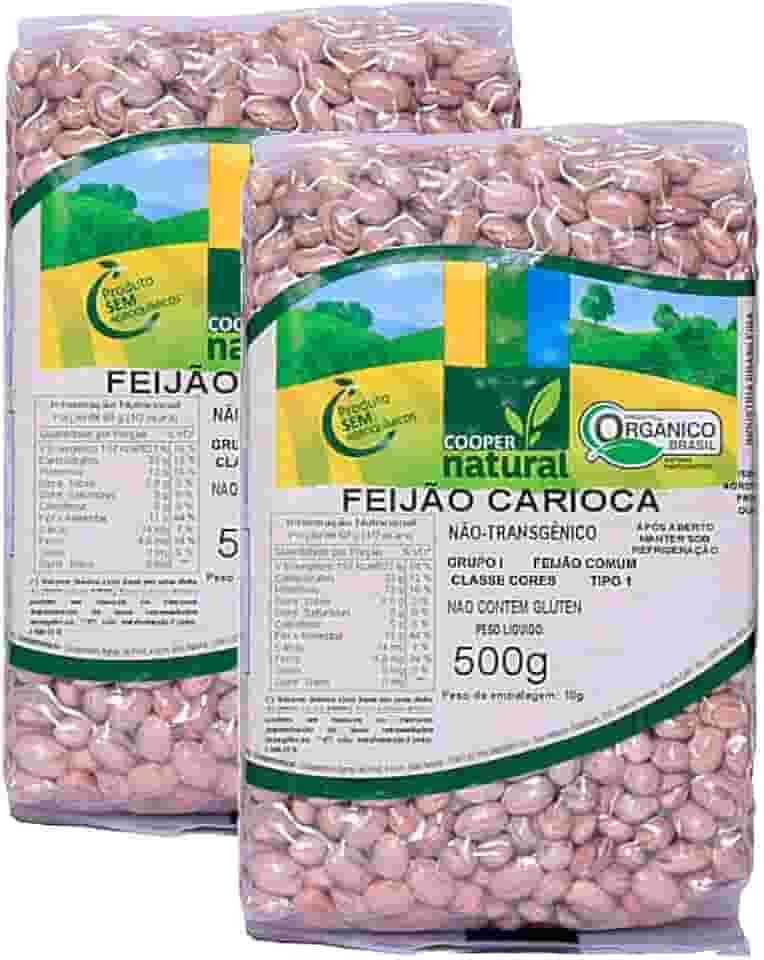 Kit 2X: Feijão Carioca Orgânico Coopernatural 500g