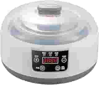 YWJLQH Fabricante de iogurte, recipiente interno de aço inoxidável doméstico 1,2L máquina de iogurte elétrica
