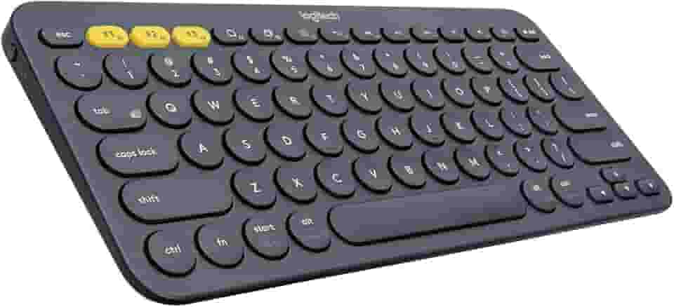 Teclado sem fio Logitech K380 com Conexão Bluetooth Easy-Switch para até 3 dispositivos e Pilha Inclusa - Compatível com PC, Mac, Chrome OS, Android, iOS e Apple TV - Cinza