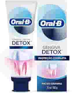 Oral B Pasta de Dentes Gengiva Detox Proteção completa Microespuma com flúor 75 ml