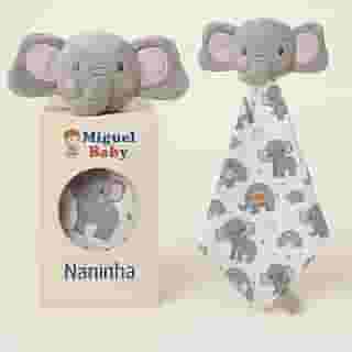 Naninha Elefante Rosa Miguel Baby