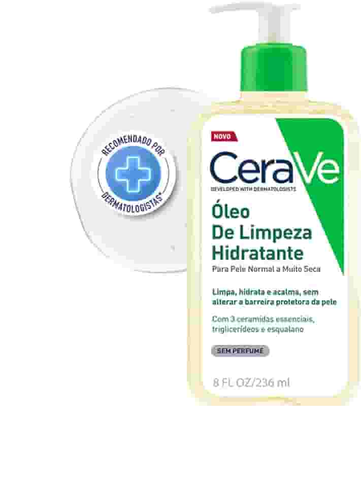 CeraVe, Óleo de Limpeza Hidratante, com triglicerídeo e esqualeno 236ml