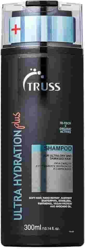 Truss Shampoo Ultra Hydration Plus | Hidratação Profunda, Proteção Térmica e Nano Reparação para Cabelos Secos e Danificados | 300ml