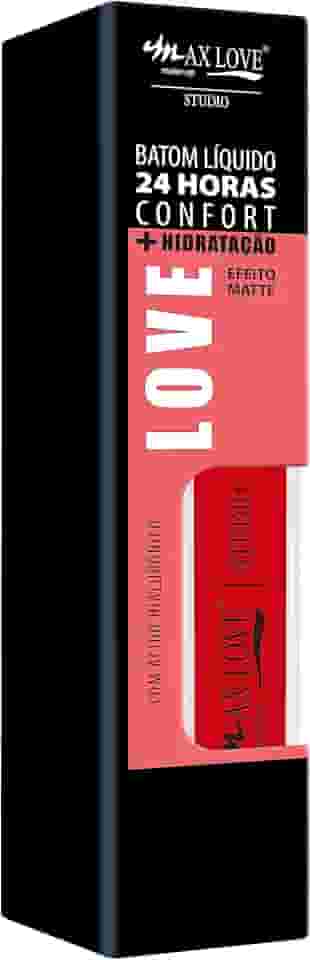 Batom Líquido 24 Horas Confort Max Love - Cor 719 - Longa Duração e Ótimo Custo-Benefício - Maquiagem Matte