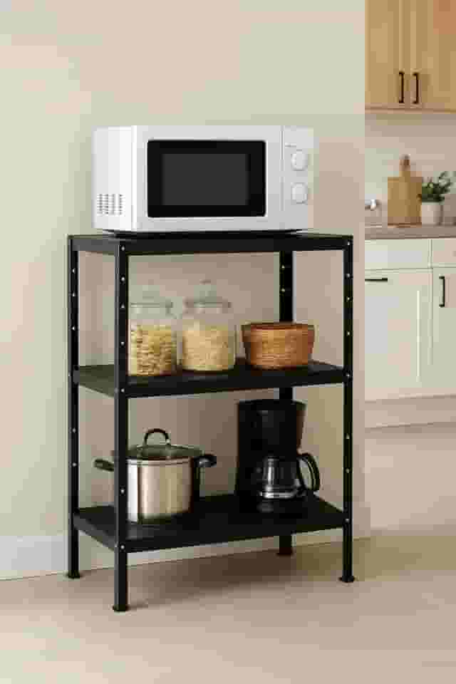 Balcão para Microondas Estante de Ferro Multiuso Resistente a Água