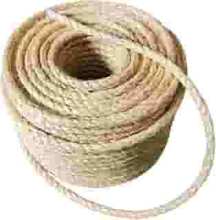 Corda de Sisal Natural 8mm, 40 metros, para Arranhador, Artesanato e Amarras