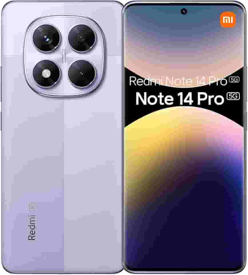 Smartphone Xiaomi Redmi Note 14 Pro 5G Lavender Purple (Roxo Lavanda) 12GB RAM 512GB ROM NFC