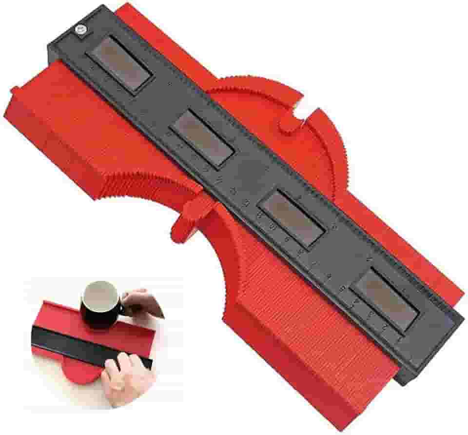 Régua para Contorno Irregulares Quinas Pisos Azulejos 25cm Kadosh Digital