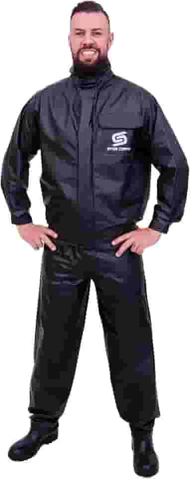 Capa De Chuva Motoqueiro Star Capas Impermeável Conjunto Jaqueta e Calça Motoqueiro Motociclista Motoboy Motogirl Impermeável Masculino e Feminino