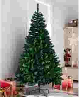 Árvore de Natal Grande Luxo 2,10m 1100 Galhos Cheia Articulada Reforçada Base Metálica