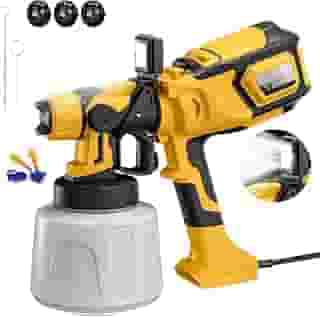 Pistola de Pintura Elétrica Profissional, 1400ml, 3 Regulações de Spray e Empunhadura Emborrachada, 600W 110V