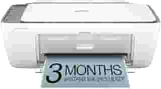 HP DeskJet 2855e Impressora a jato de tinta colorida sem fio, scanner, copiadora, melhor para casa, teste instantâneo de 3 meses incluído, habilitado para IA (588S5A)