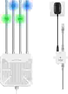 WAVLINK Roteador WiFi 6 Mesh para ambientes externos, ponto de acesso Wi-Fi de longo alcance com PoE, IP67 à prova d'água, extensor de sinal WiFi para Starlink, ao ar livre, casa, garagem e hotel