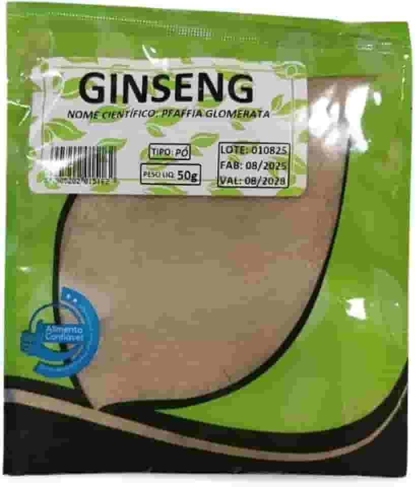 Chá Ginseng em Pó 50g – Natural para Chás e Preparações
