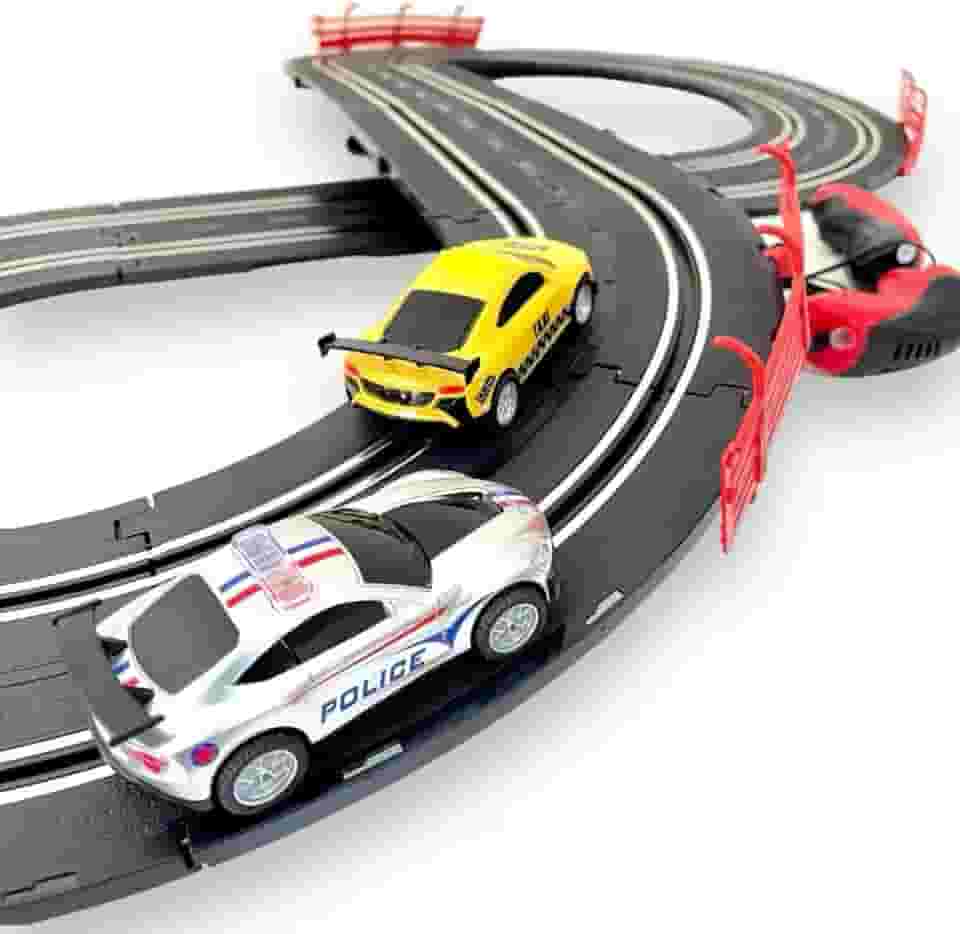 Autorama Pista Carrinho Controle Remoto Auto Luzes 2 Pistas