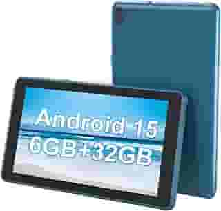 CUPEISI Tablet Android 15, tablet de 7 polegadas, 6 GB de RAM + 32 GB de ROM/tablet expansível de 1 TB, processador quad-core de 1,6 GHz, tela sensível ao toque HD de 1024 x 600 IPS, câmera de 5 MP