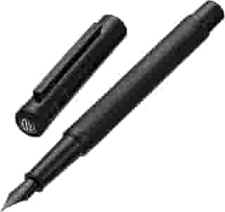 Caneta-tinteiro Hongdian Black Forest Nib Médio Design Clássico com Conversor e Conjunto de Estojo para Canetas de Metal