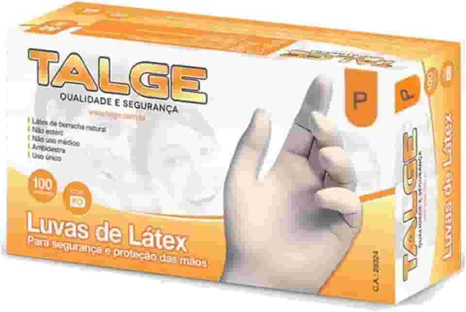 Talge Luva Latex P Cp 100Un, Talge, Branco