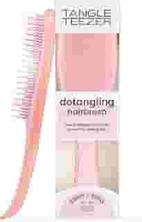 Tangle Teezer - Escova de cabelo desembaraçadora The Wet Detangler para texturas grossas a crespas. Ideal para o uso em fios úmidos Cor: Mango Pink
