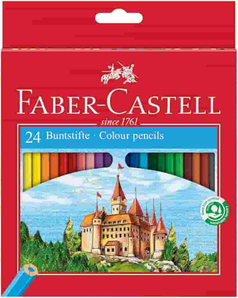 Lápis de Cor 24 cores sextavado 120124G Faber Castell
