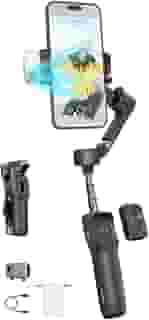 hohem Estabilizador gimbal iSteady V3 para iPhone, rastreador magnético de IA, controle remoto destacado, haste de extensão de tripé integrada, estabilizador gimbal de telefone de 3 eixos para