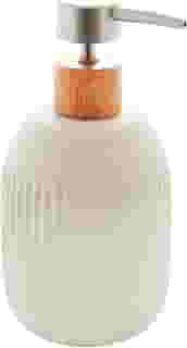 LYOR - Porta Sabonete Líquido de Cerâmica Granilite Lines Branco 430ml