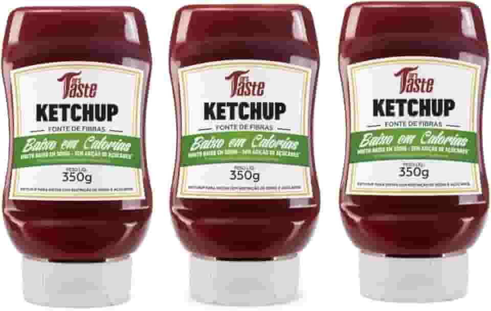 Kit com 3 Ketchup Mrs Taste Zero Calorias 350g