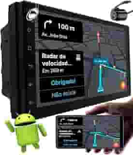 Multimídia 7' Android Premium Plus + E-Tech 4GB + 64GB + Câmera de Ré