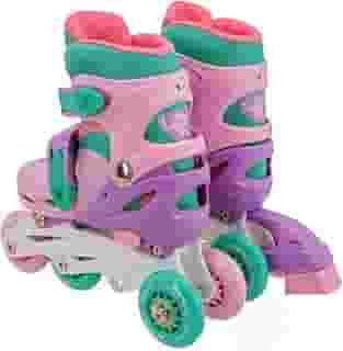 Patins Roller Infantil 3 em 1 Feminino 30-33 + Kit de Proteção