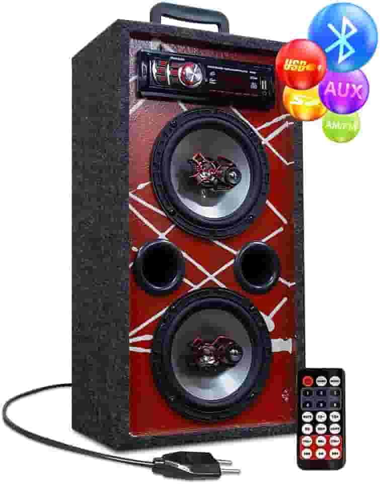 Caixa Bob Residencial Vertical 6 Ativa 100w Bt/usb/sd/aux/fm