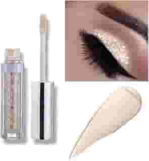 Sombra com glitter, maquiagem para olhos, brilho líquido, brilhante, cores claras, bastão de lápis brilhante de longa duração, à prova d'água, conjuntos de sombras de olhos brilhantes, pigmentos