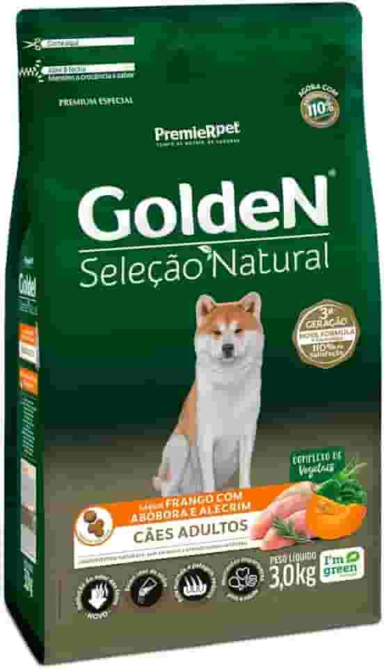 Golden Ração Para Cães Adultos Seleção Natural Abóbora 3Kg