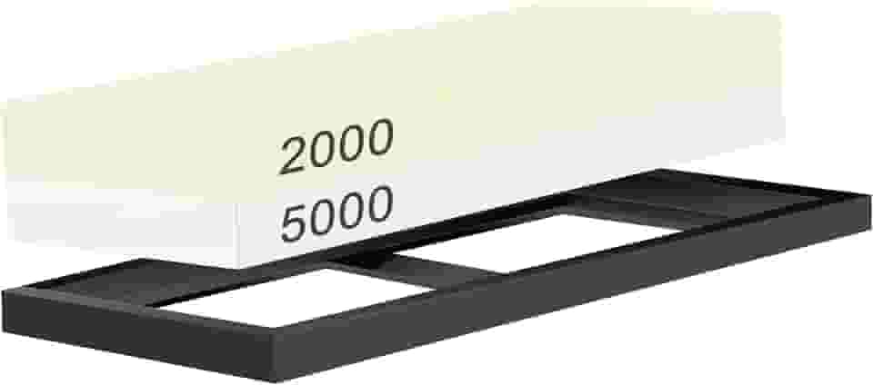 Conjunto De Pedras De Afiar, 2000/5000 Grit Pedras De Afiar De Dupla Face Com Base Antiderrapante