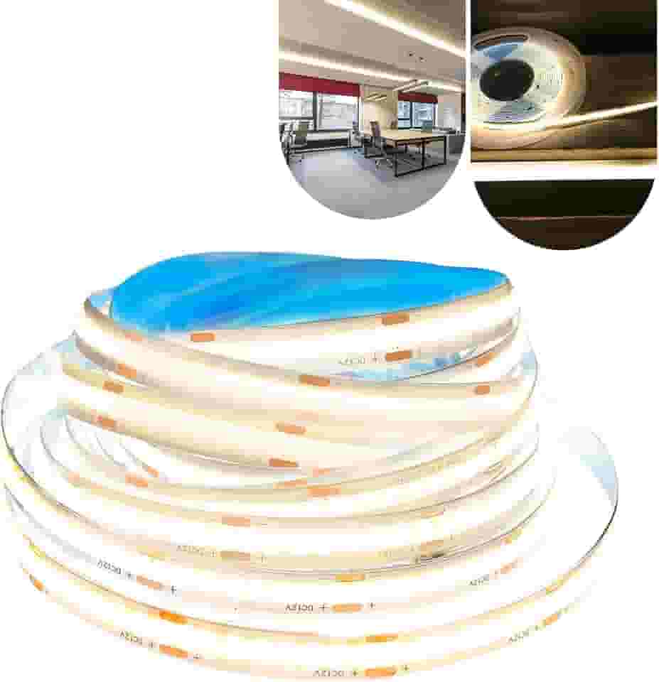 Fita Cob Super Led 5 Metros 320led/m 12v Ip20 Alto Brilho (Branco Neutro)