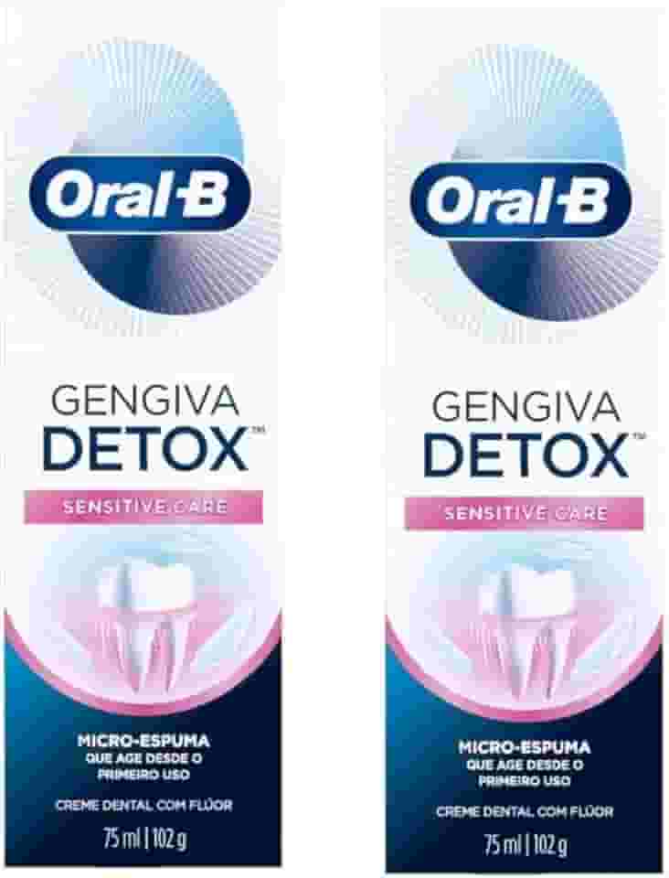 Kit Com 2 Creme Dental Gengiva Detox Sensitive Care 102g Oral B